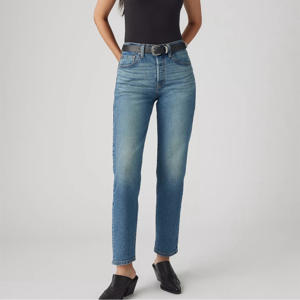 Levi's 501 Original Cropped Women's Blue Jeans